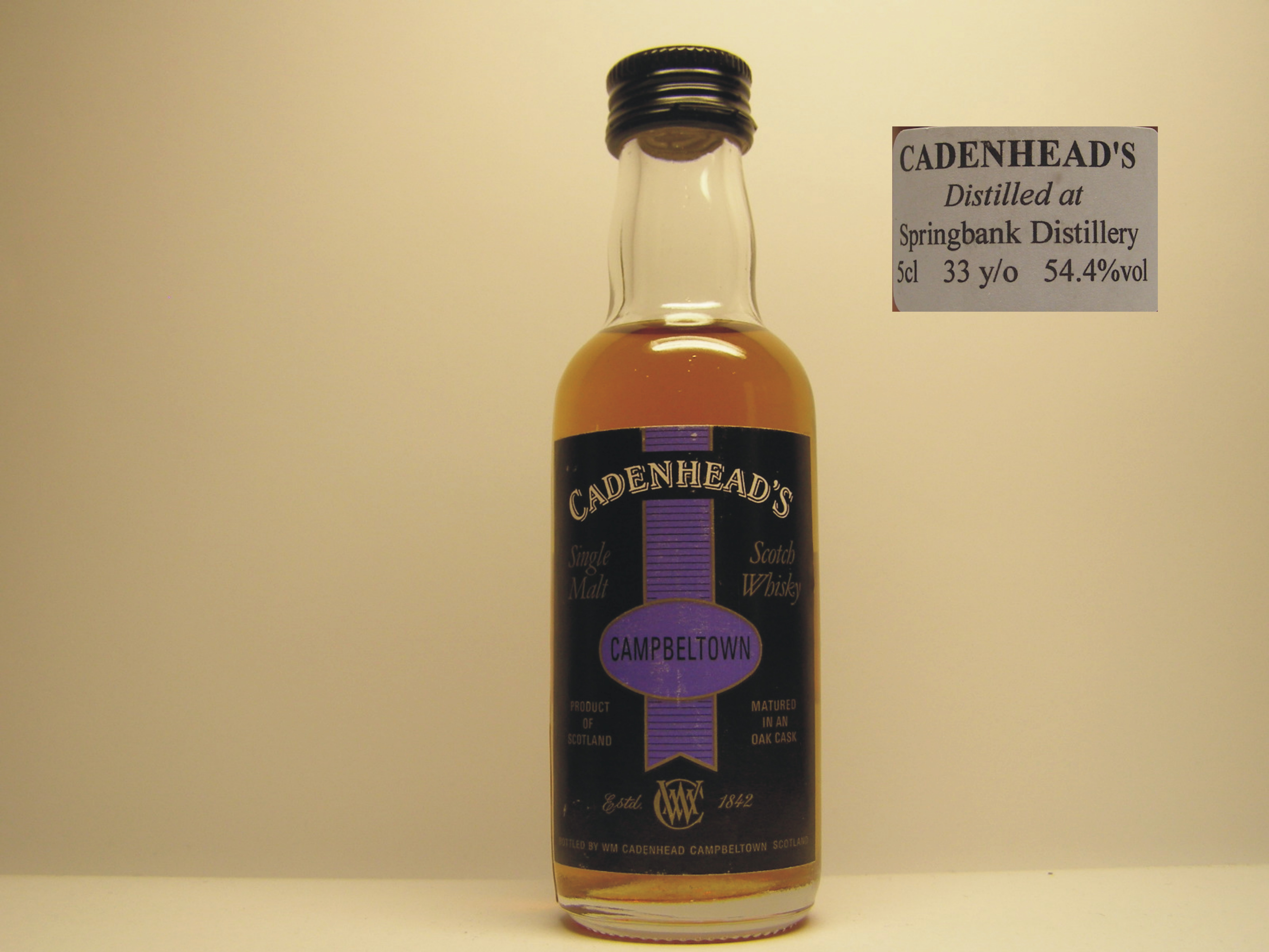 CSMSW 33yo "Cadenhead´s" 5cl 54,4%vol