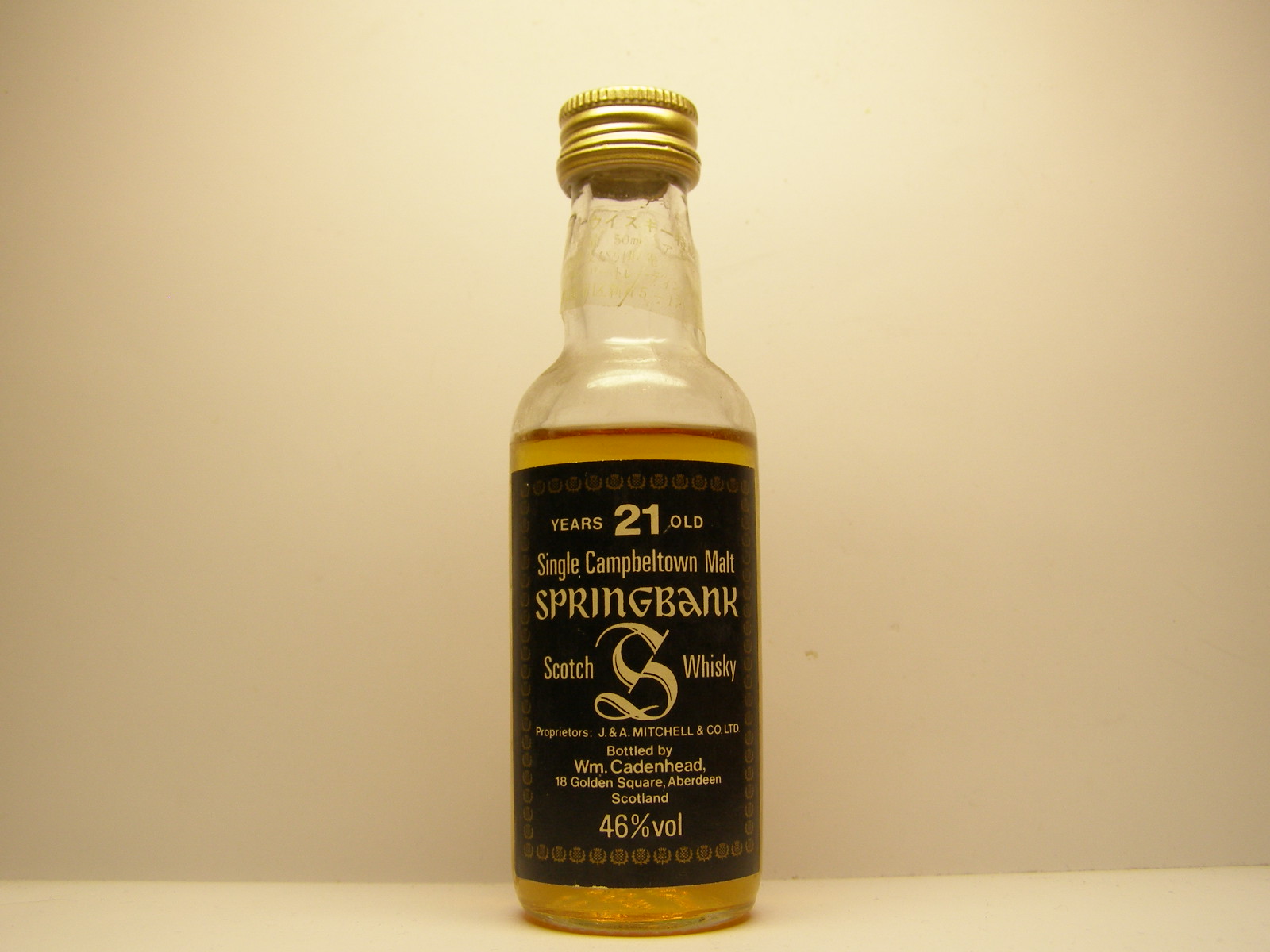 SCMSW 21yo "Cadenhead´s" 46%vol "Japan"