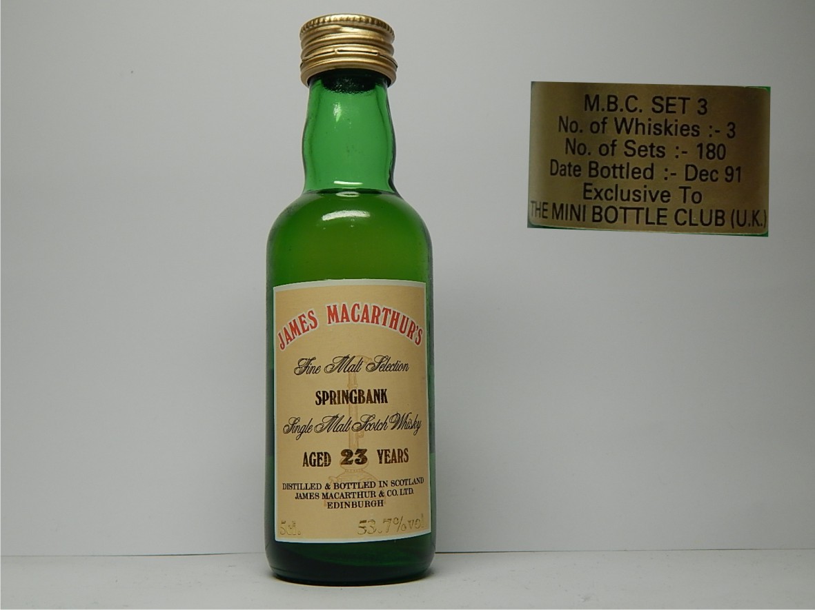 SMSW 23yo "James MacArthur´s" 5cl. 53,7%vol