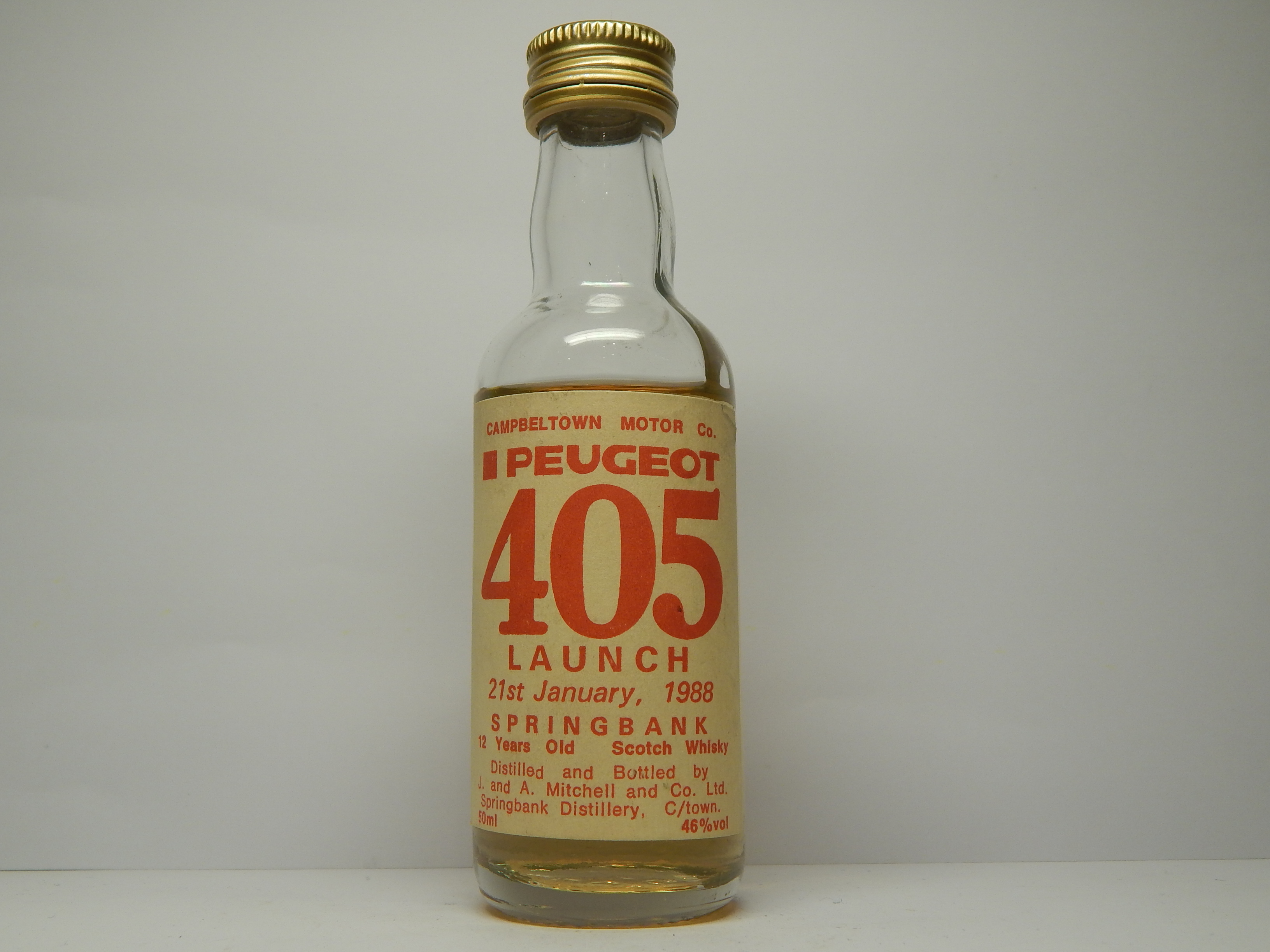 PEUGEOT 405 LAUNCH CSW 12yo 50ml 46%vol