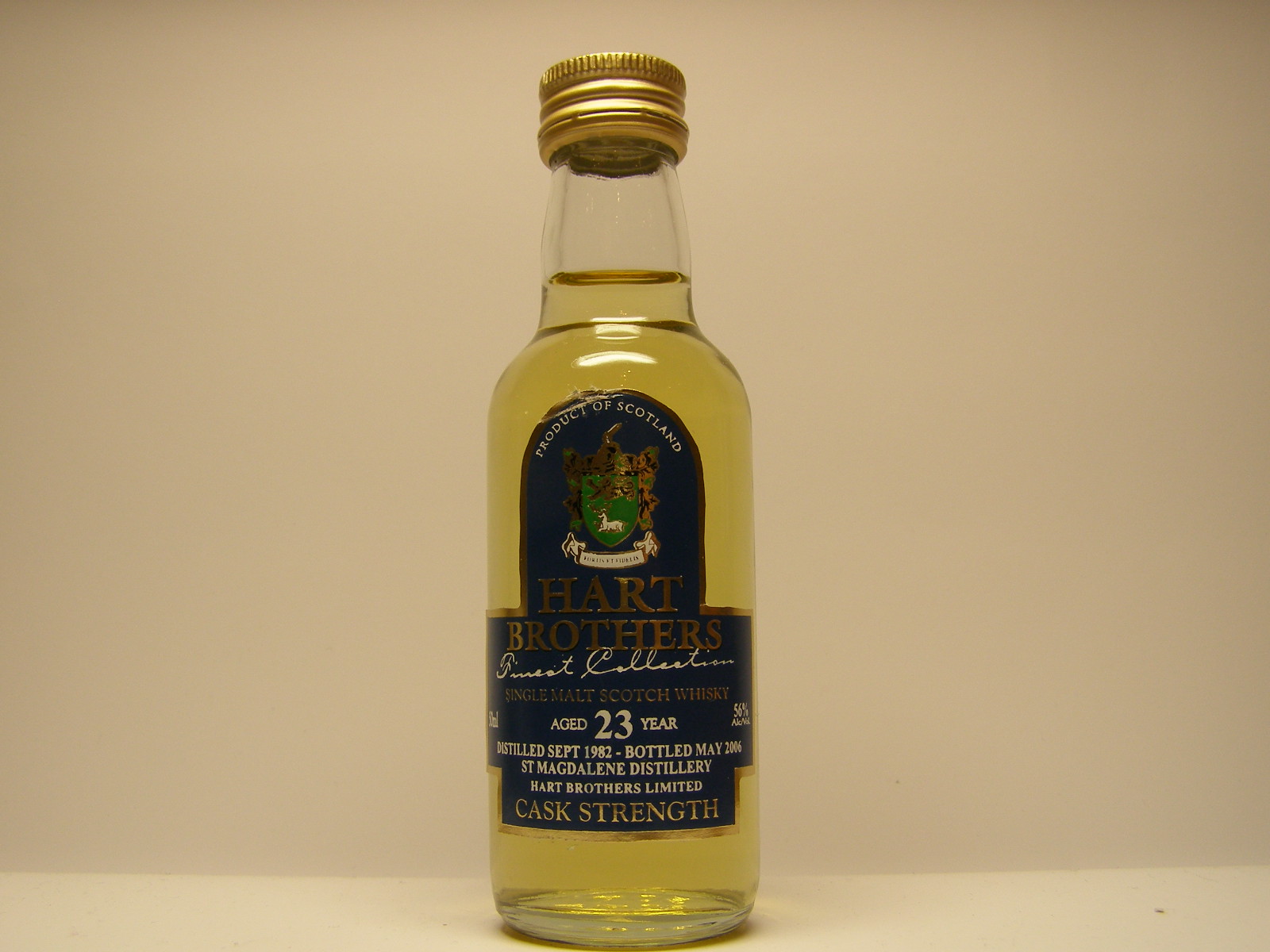 SMSW 23yo 1982-2006 "Hart Brothers" 50ml 56%Alc/Vol.