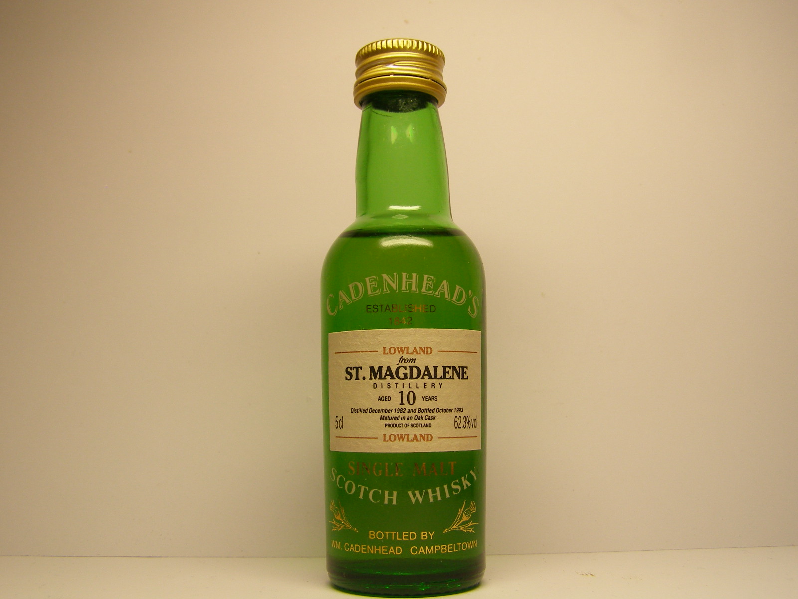 LSMSW 10yo 1982-1993 "Cadenhead´s" 5cl 62,3%vol