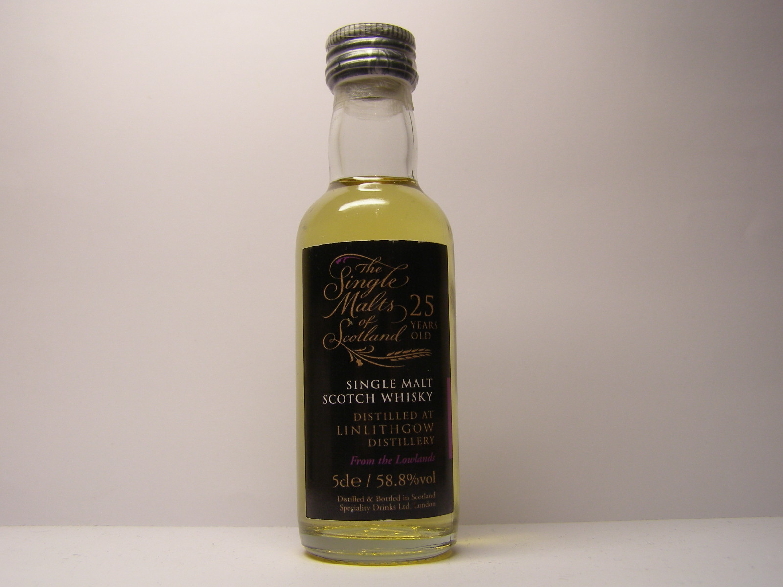 LINLITHGOW LSMSW 25yo "Single Malts of Scotland" 5cle 58,8%vol