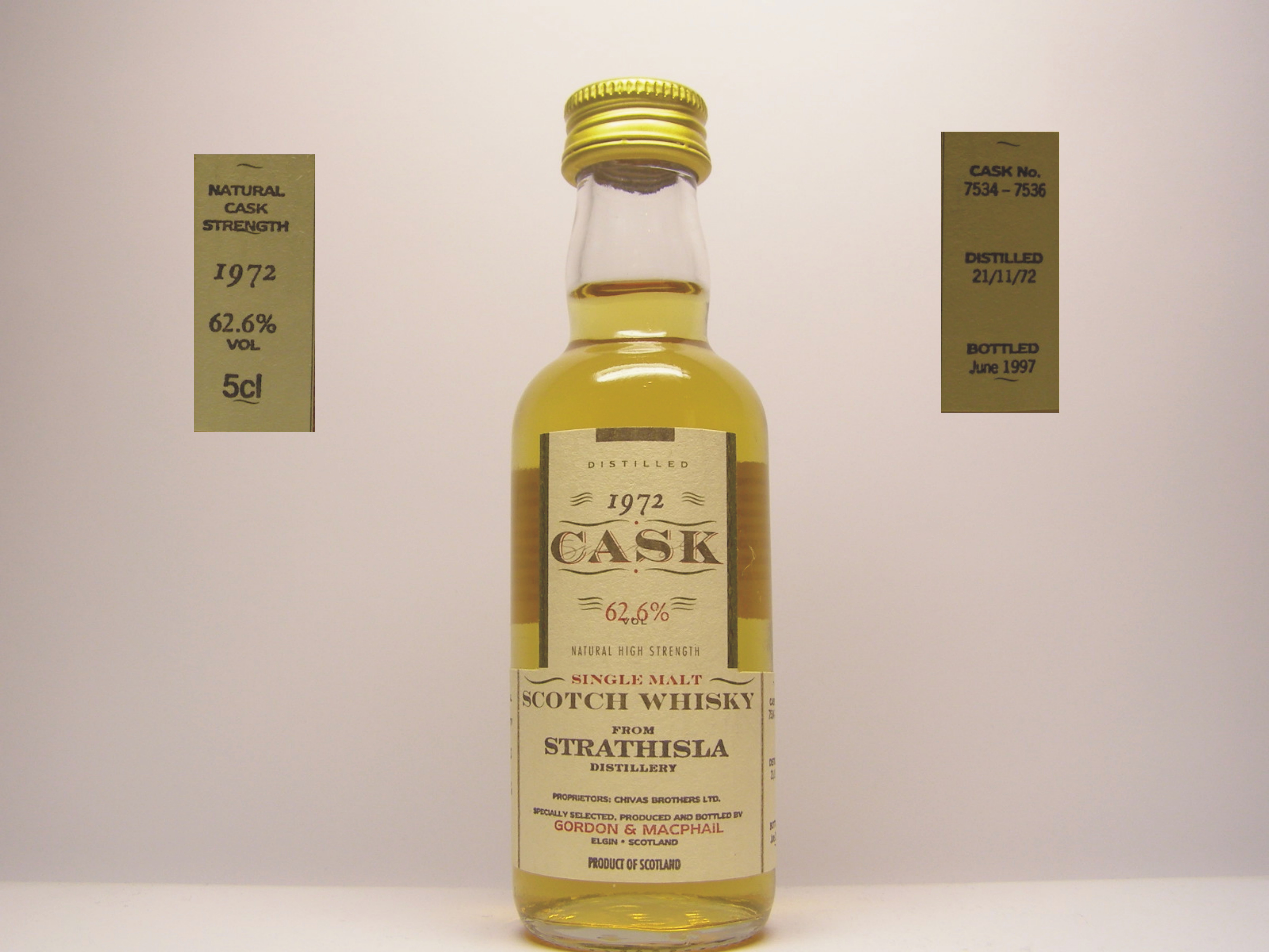 SMSW 24yo 1972-1997 "G&M Cask" 5cl 62,6%VOL