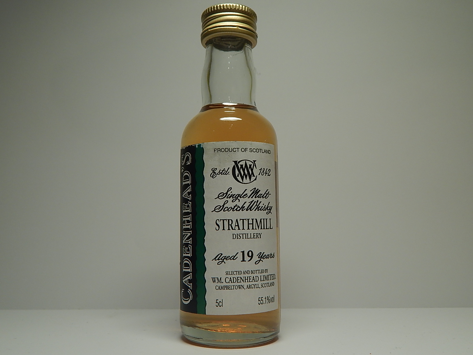 SMSW 19yo "Cadenhead´s" 5cl 55,1%vol