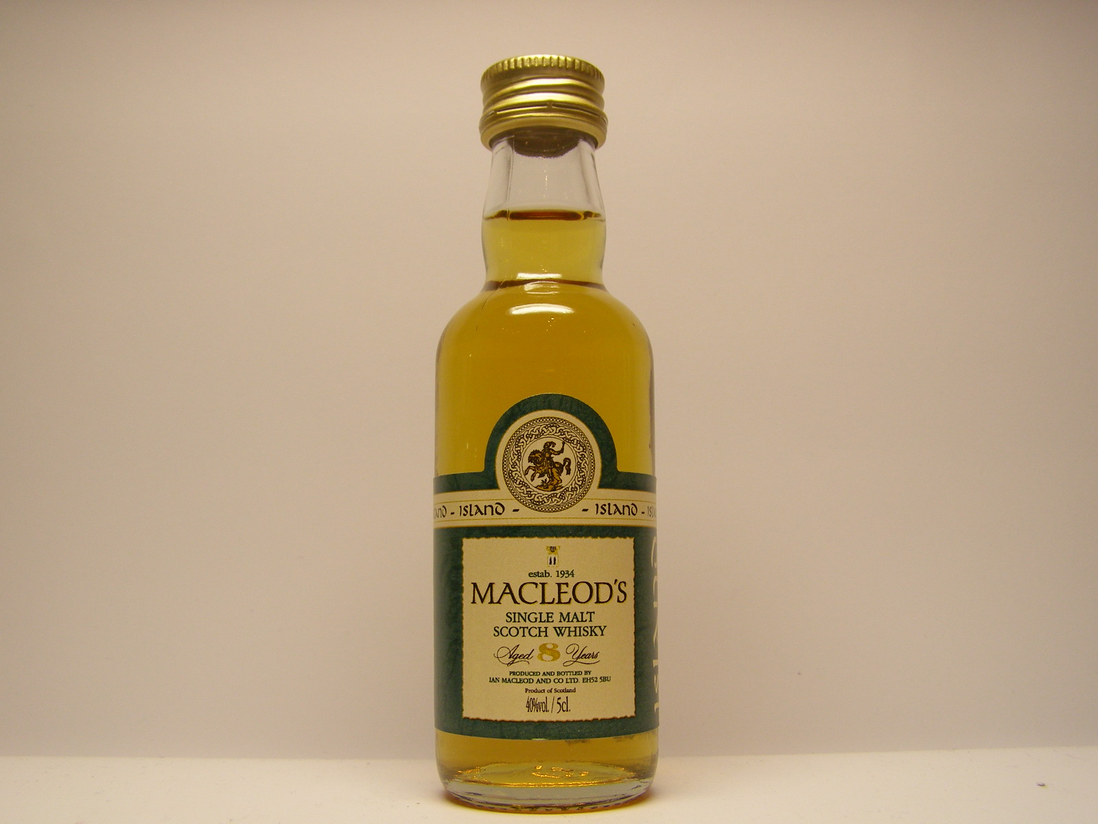 Macleod´s ISMSW 8yo 5cl. 40%vol.