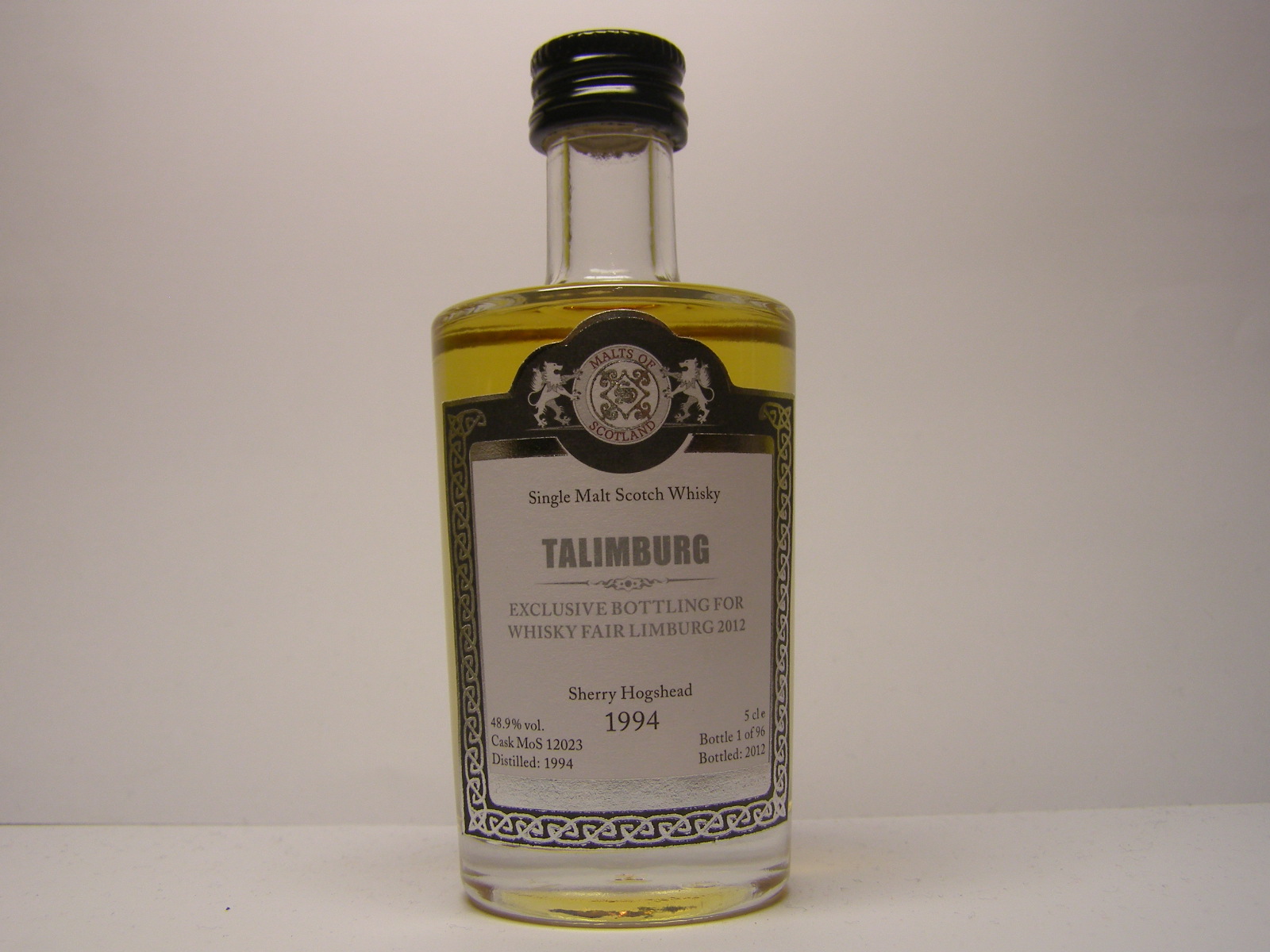 TALIMBURG SMSW 18yo 1994-2012 "Malts of Scotland" 5cle 48,9%vol.