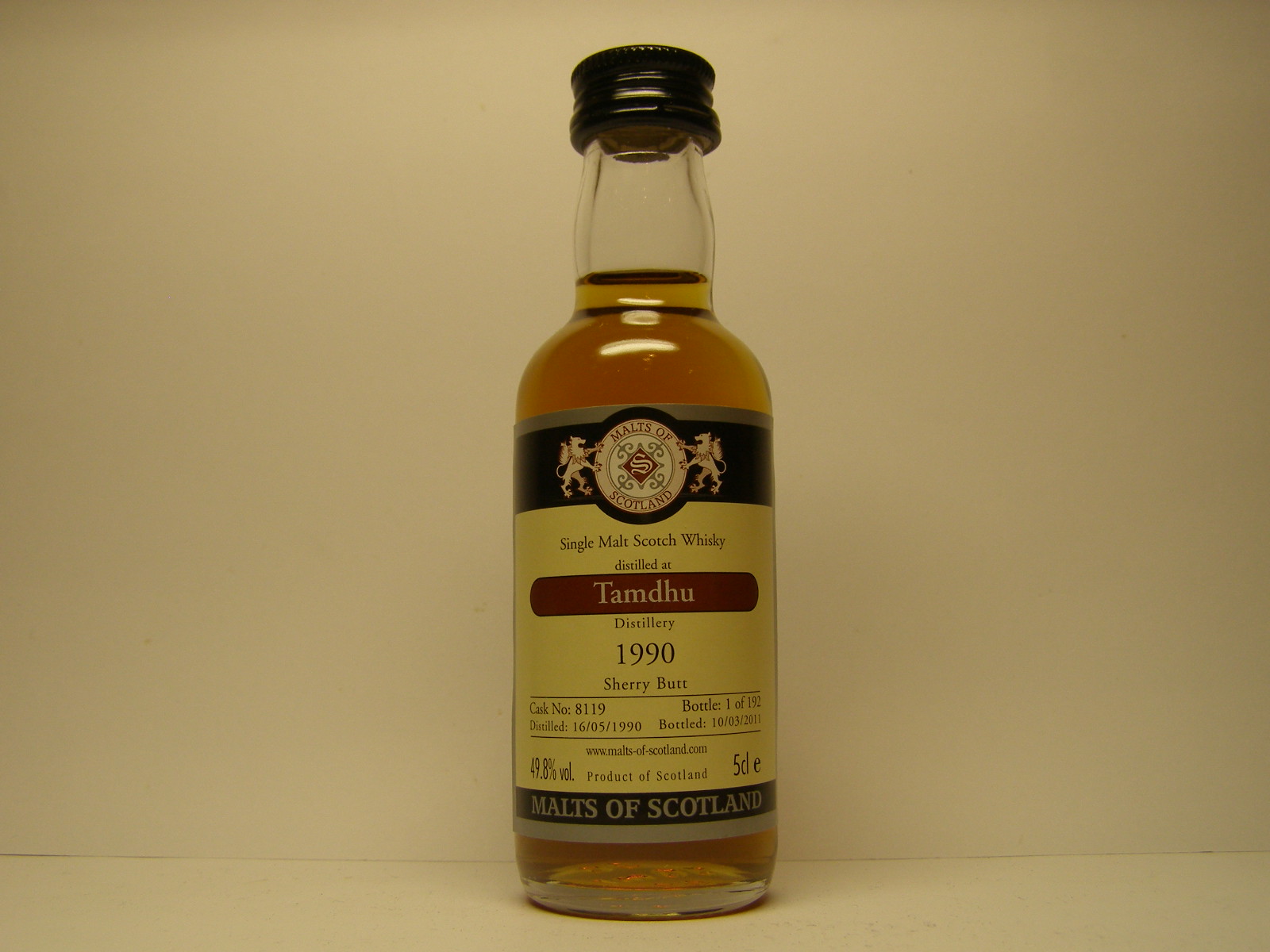 SMSW 20yo 1990-2011 "Malts of Scotland" 5cle 49,8%vol. 