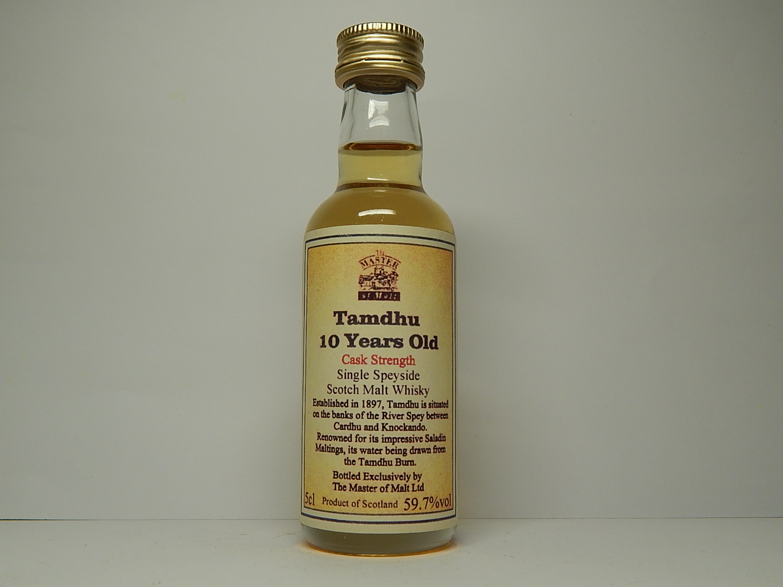 SSSMW 10yo "Master of Malt" 5cl 59,7%vol