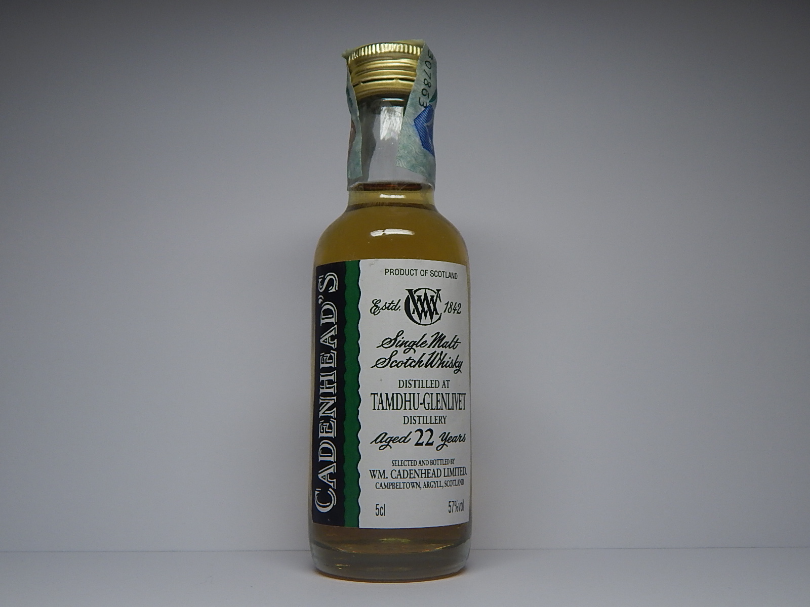 Glenlivet SMSW 22yo "Cadenhead´s" 5cl 57%vol