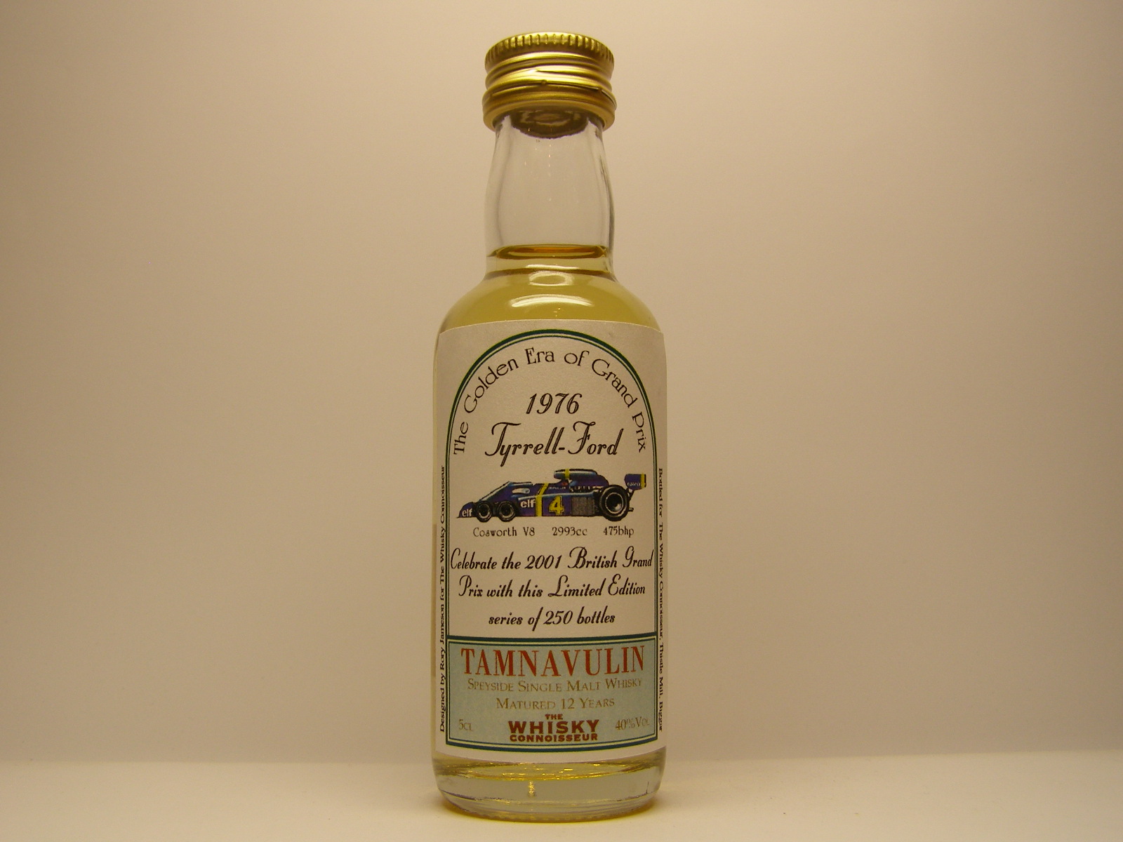 Tyrrell-Ford 1976 SSMW 12yo "Whisky Connoisseur" 5CL 40%VOL