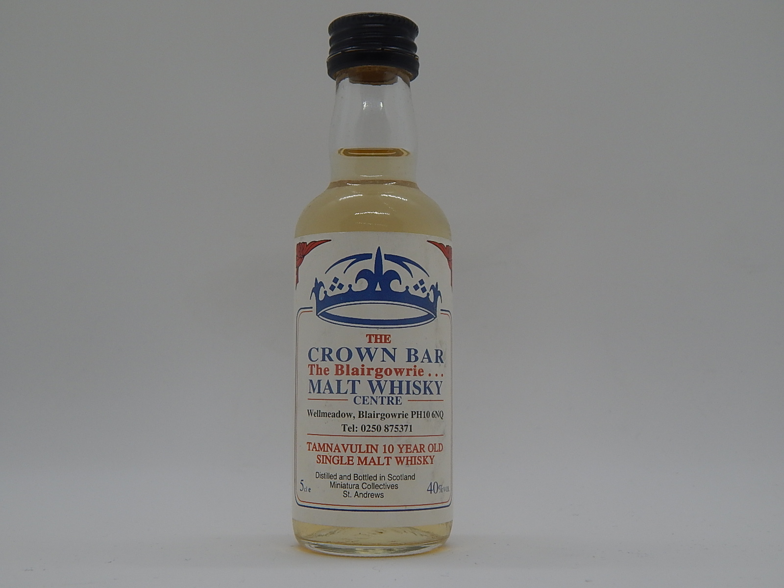 CROWN BAR Blairgowrie SMW 10yo 5cle 40%VOL