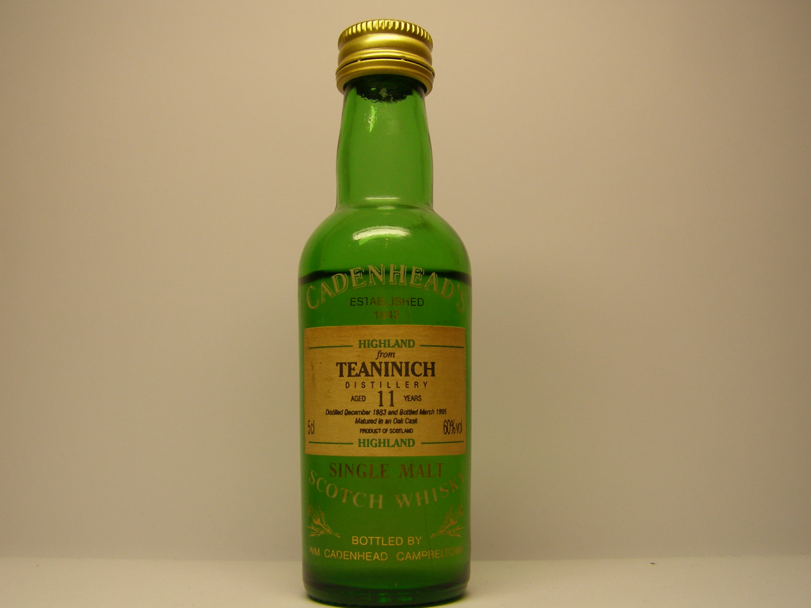 HSMSW 11yo 1983-1995 "Cadenhead´s" 5cl 60%vol