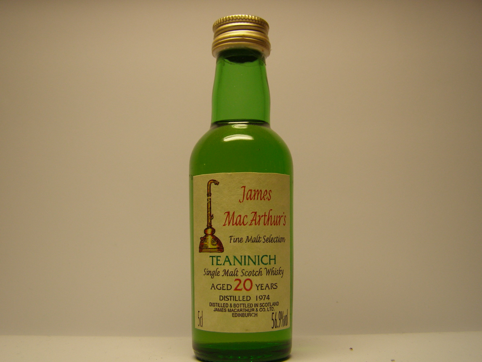 SMSW 20yo 1974 "James MacArthur´s" 5cl 56,9%vol