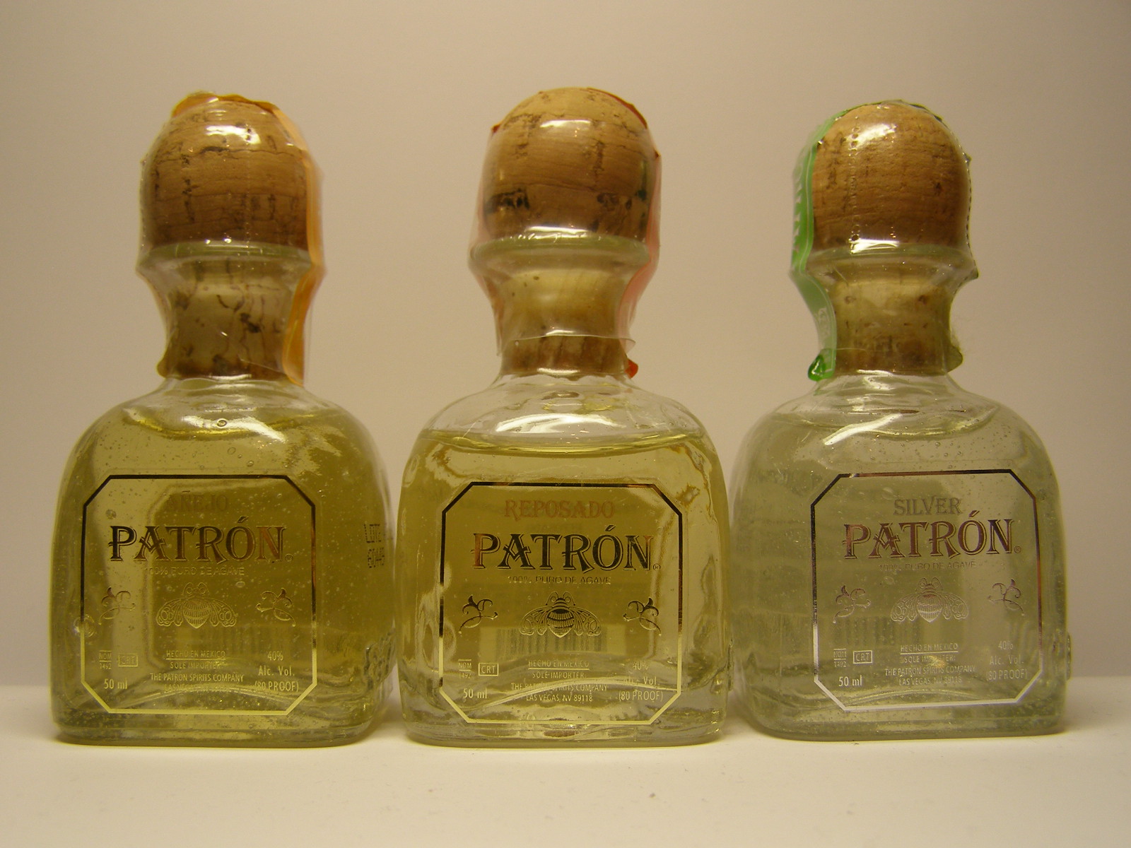 PATRÓN Aňejo - Reposado - Silver