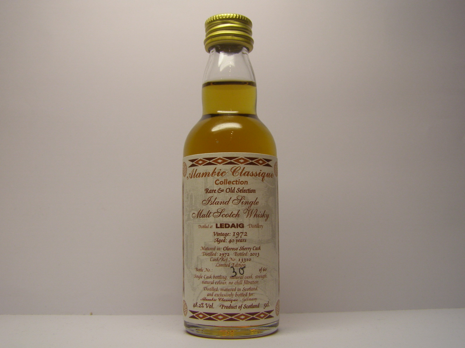 LEDAIG ISMSW 40yo 1972-2013 "Alambic Classique" 5cl. 48,2%Vol.