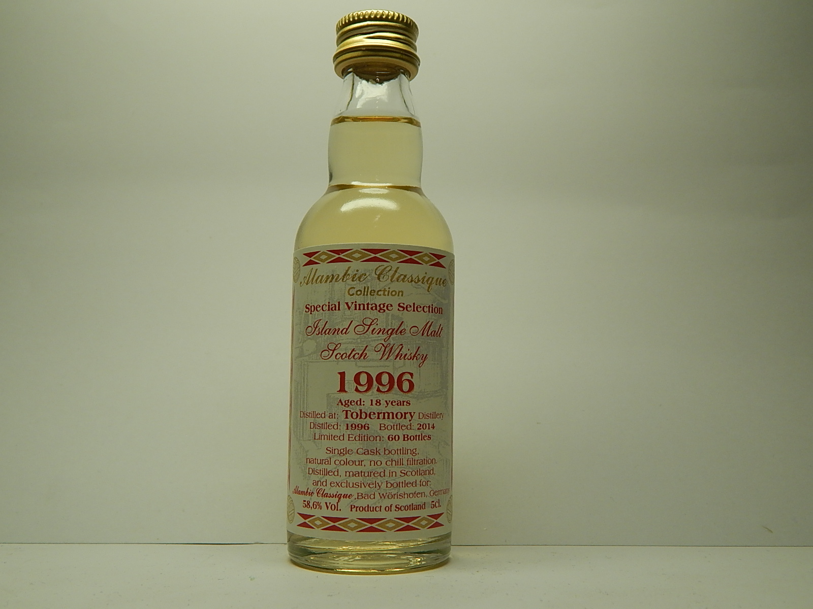 ISMSW 18yo 1996-2014 "Alambic Classique" 5cl. 58,6%Vol.