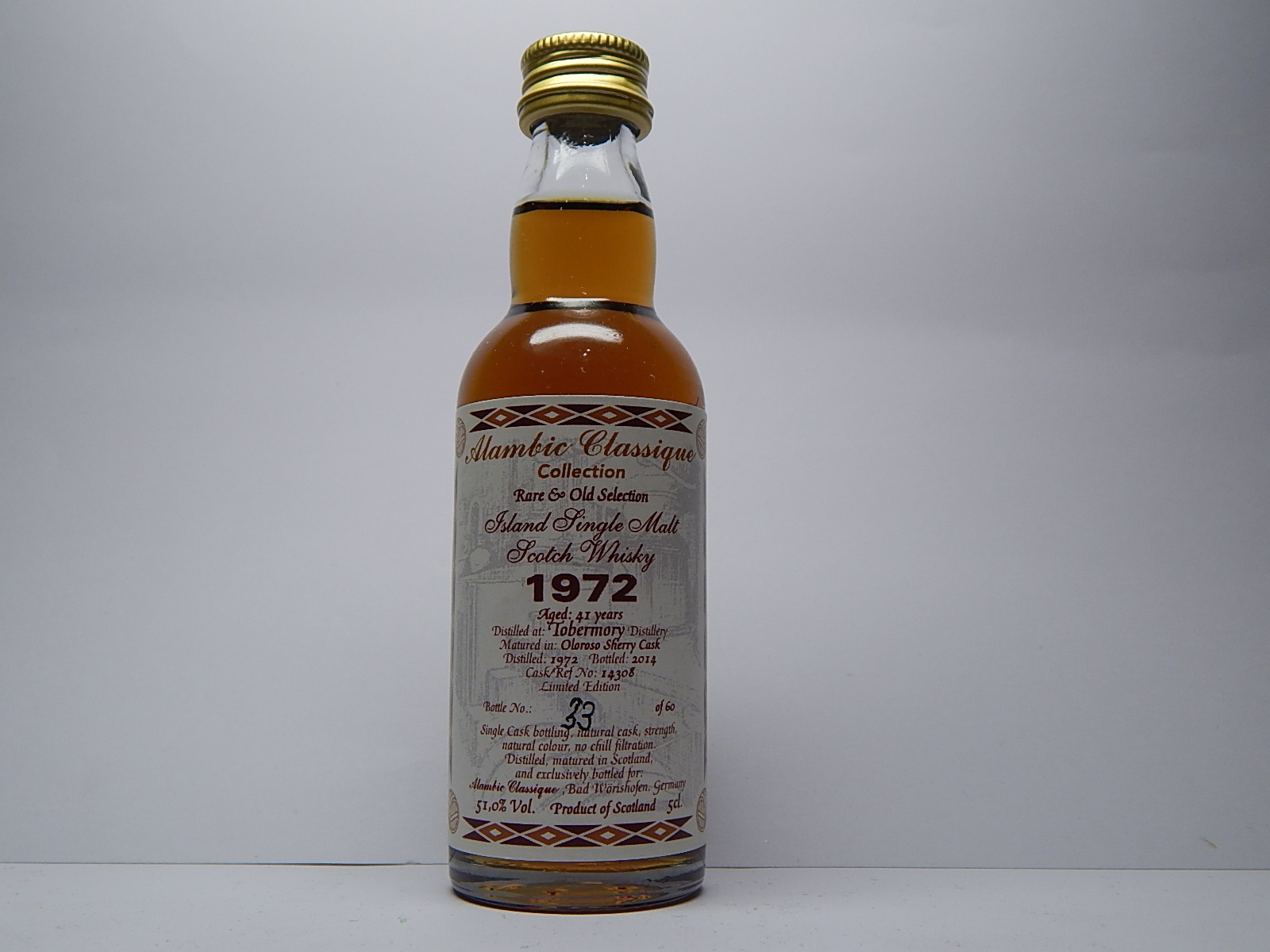 ISMSW 41yo 1972-2014 "Alambic Classique" 5cl. 51,0%Vol.