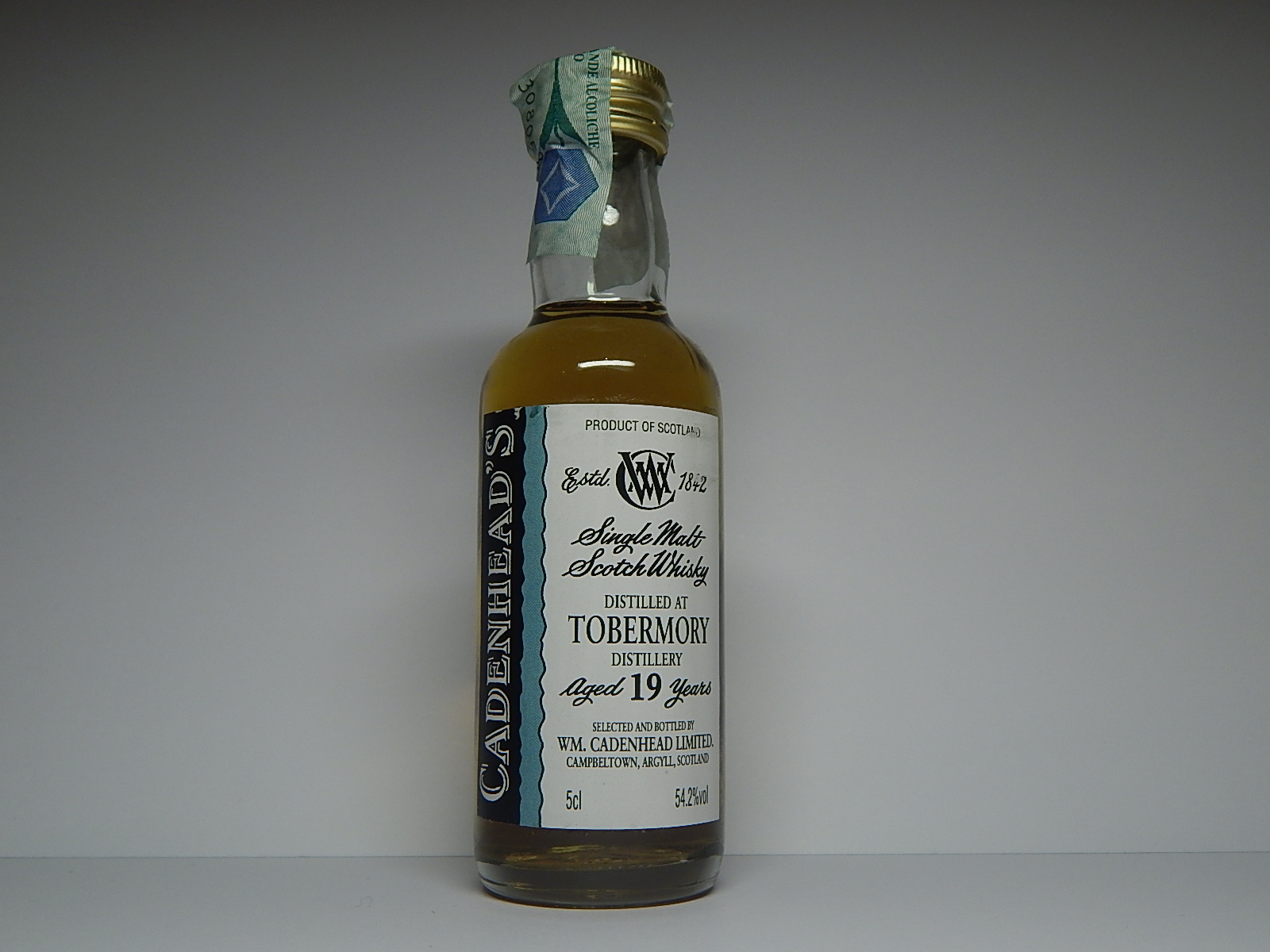 SMSW 19yo "Cadenhead´s" 5cl 54,2%vol