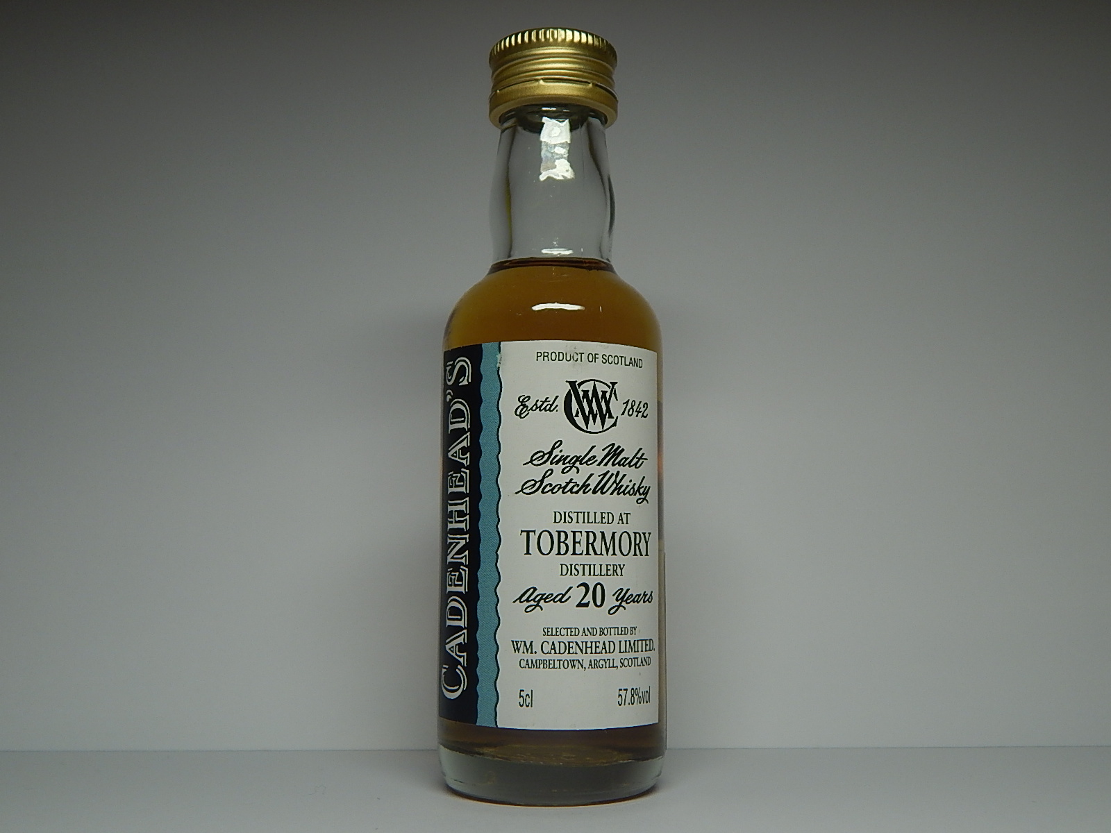 SMSW 20yo "Cadenhead´s" 5cl 57,8%vol