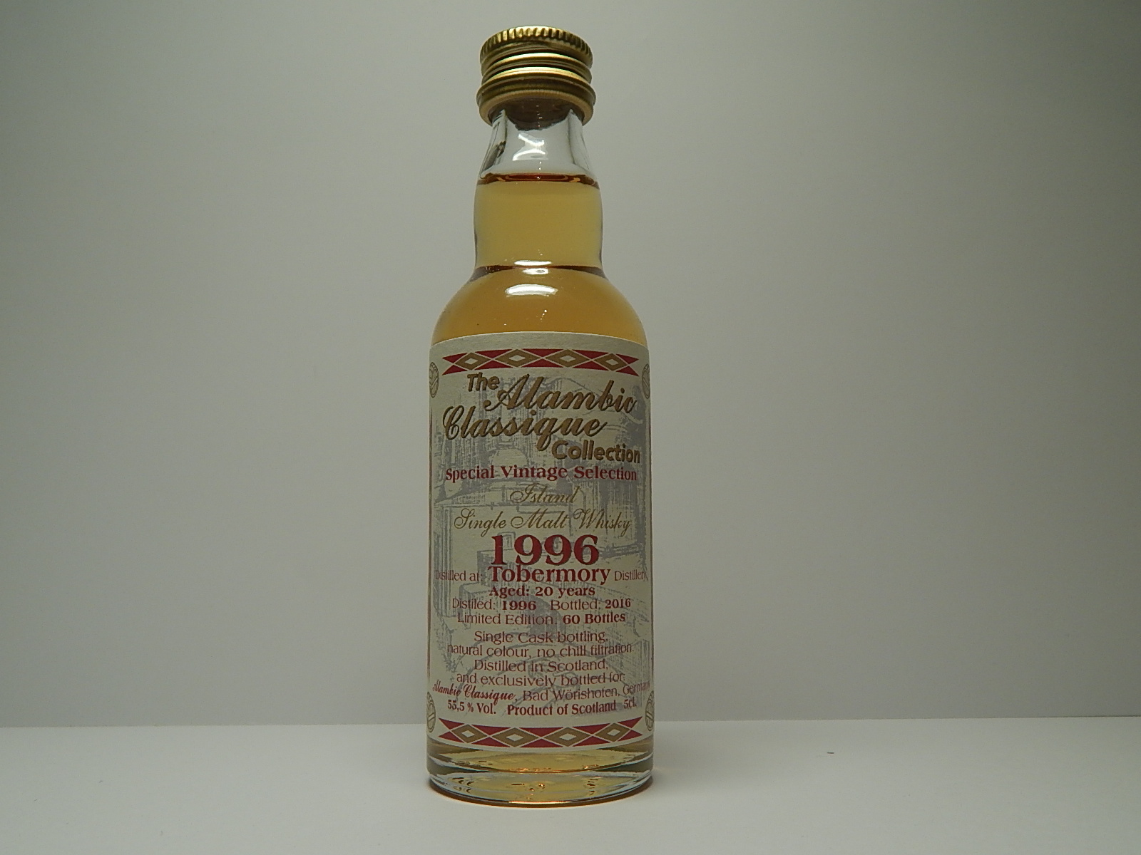 ISMSW 20yo 1996-2016 "Alambic Classique" 5cl. 55,5%Vol.