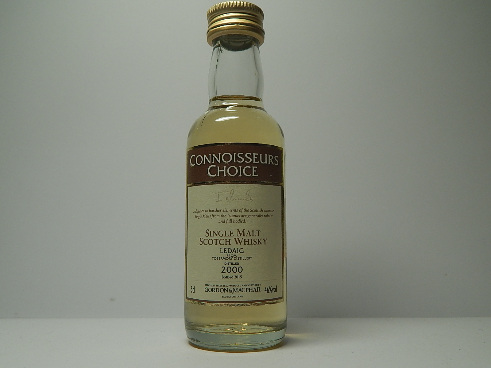 LEDAIG ISMSW 15yo 2000-2015 "Connoisseurs Choice" 5cl 46%vol