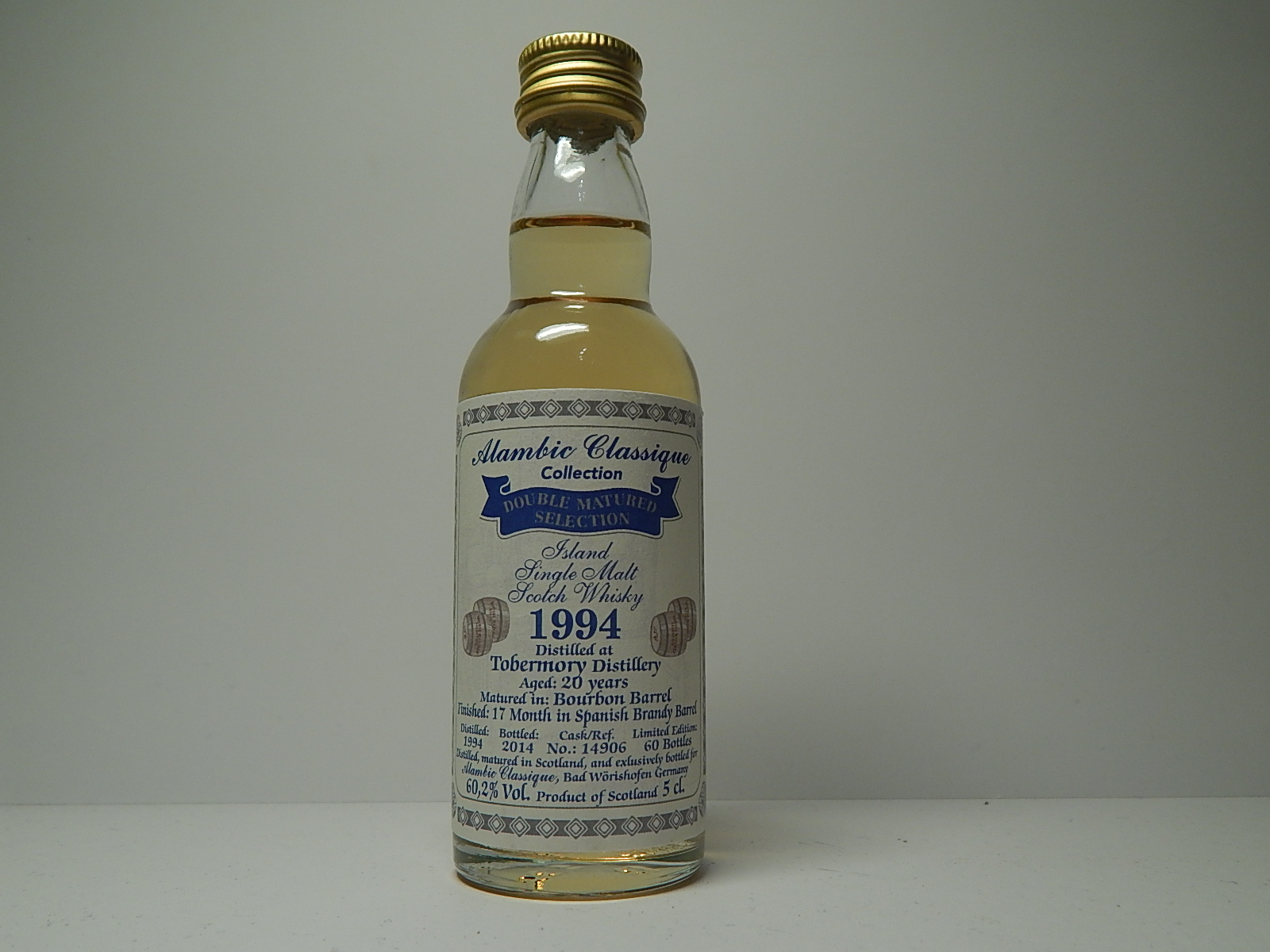 ISMSW 20yo 1994-2014 "Alambic Classique" 5cl. 60,2%Vol.