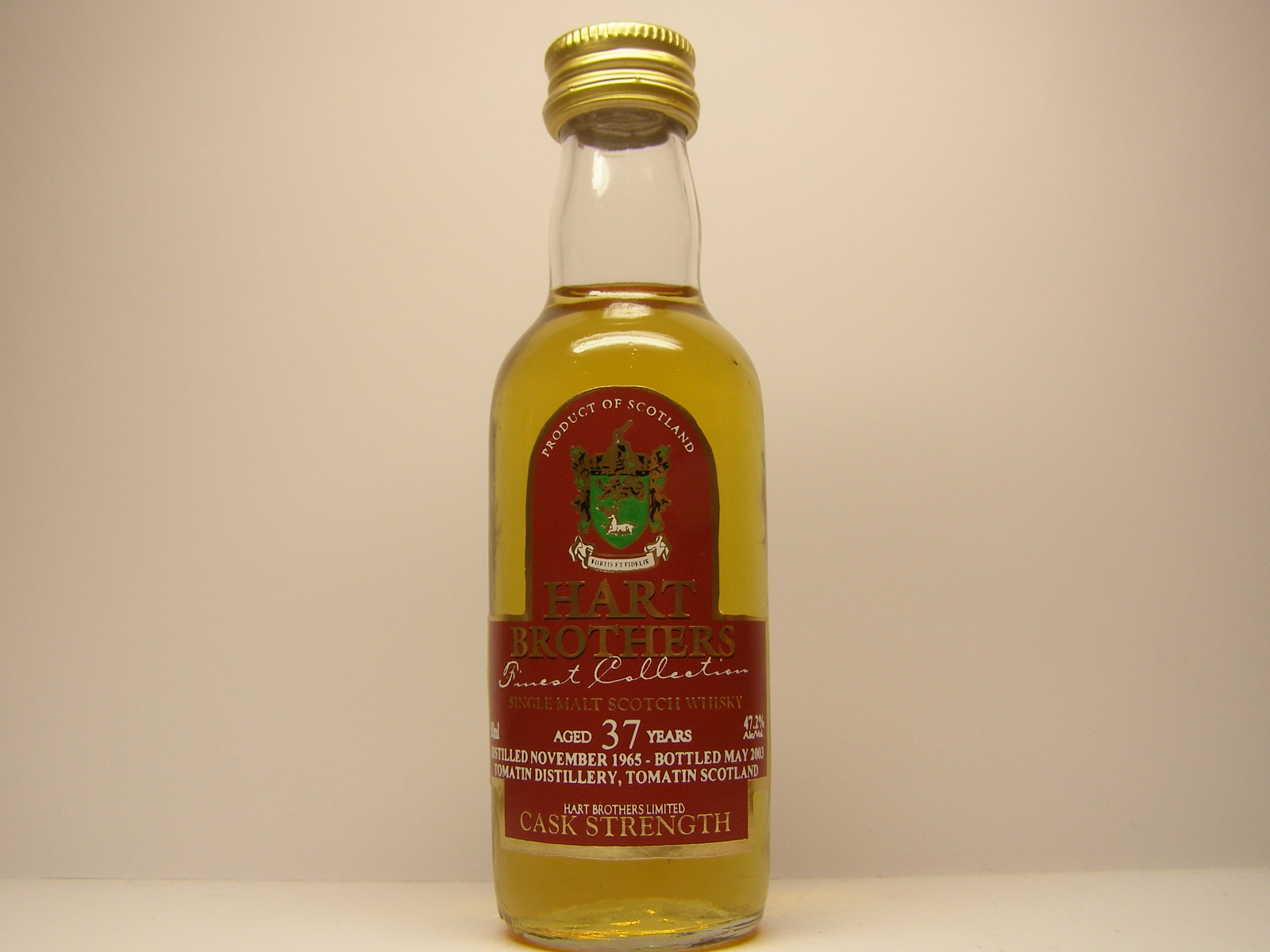 SMSW 37yo 1965-2003 "Hart Brothers" 50ml 47,2%Alc/Vol.