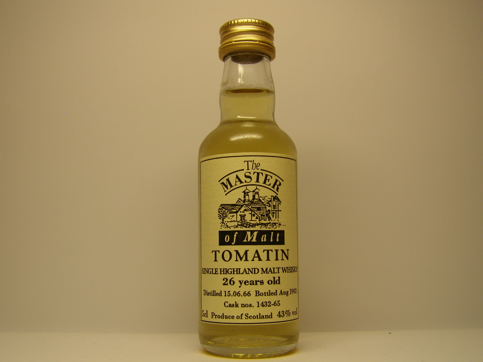 SHMW 26yo 1966-1992 "Master of Malt" 5cl 43%vol