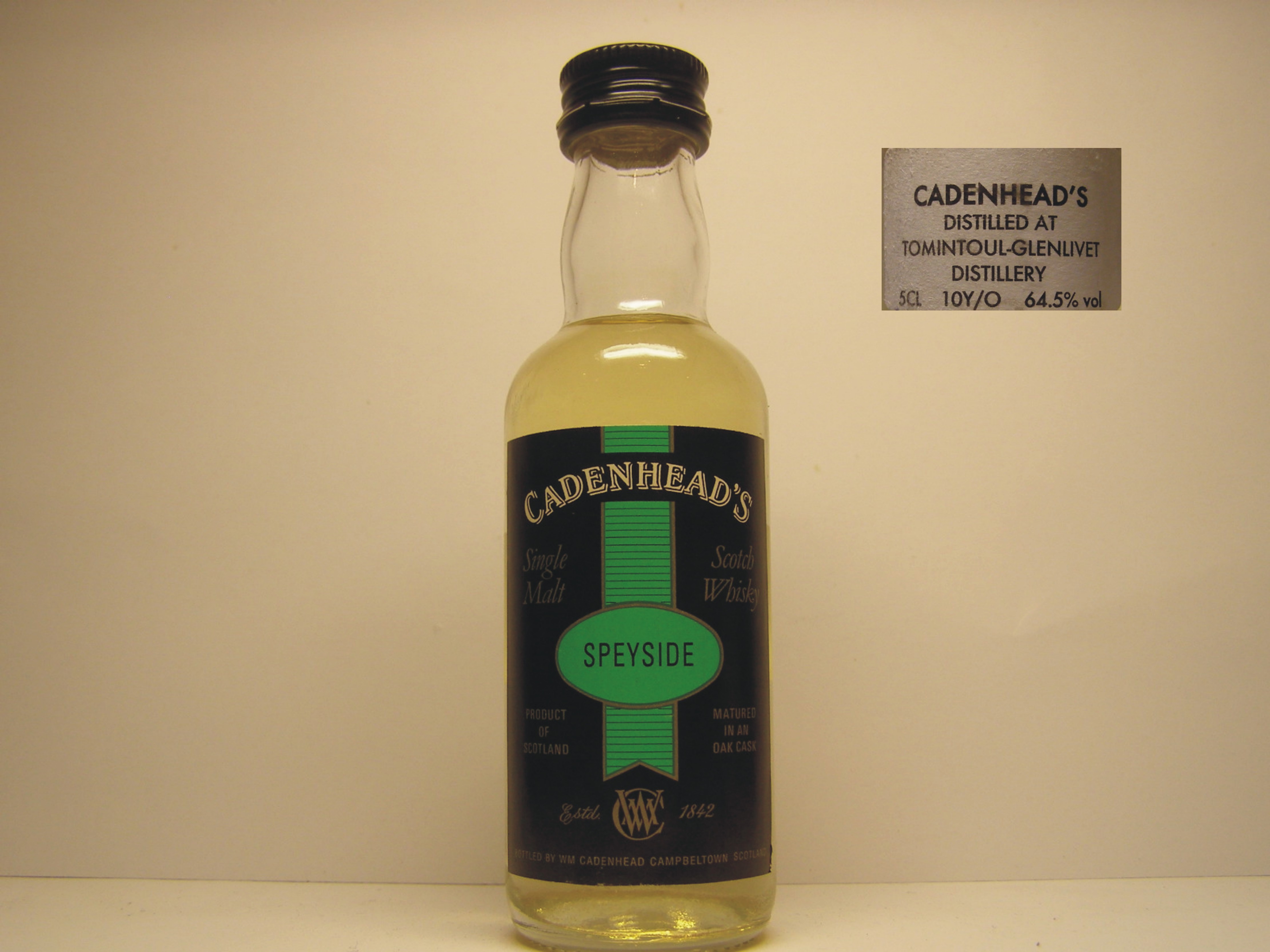 SSMSW 10yo "Cadenhead´s" 5Cl. 64,5%vol