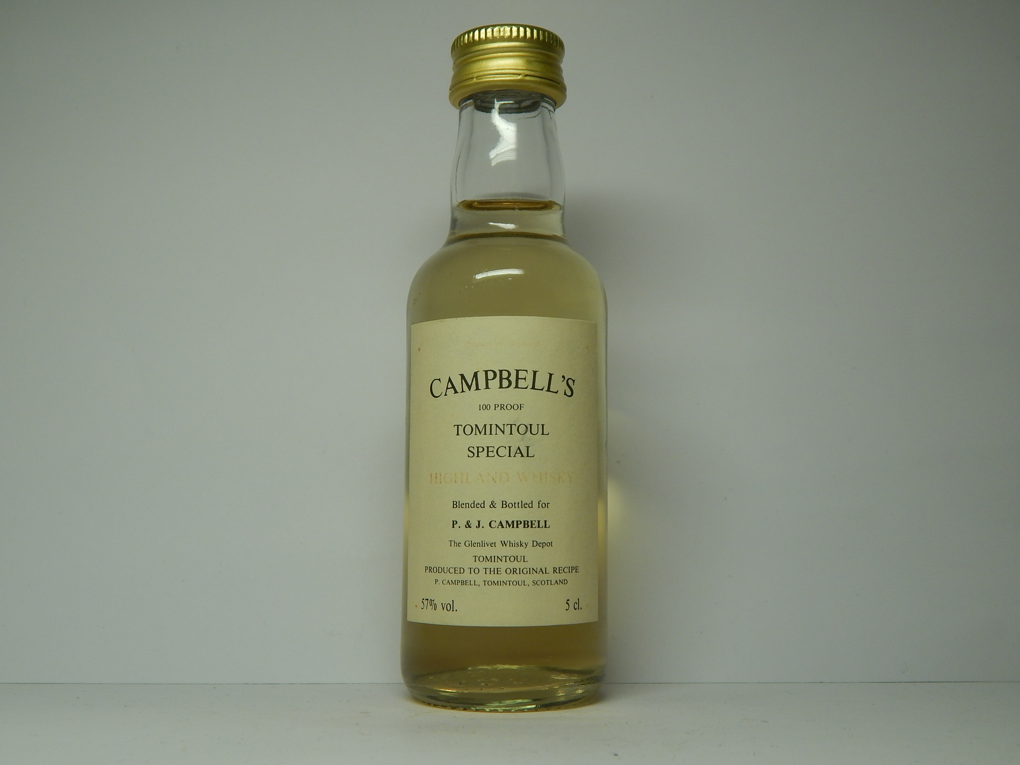 CAMPBELL´S HW 5cl. 100´PROOF 57%vol.