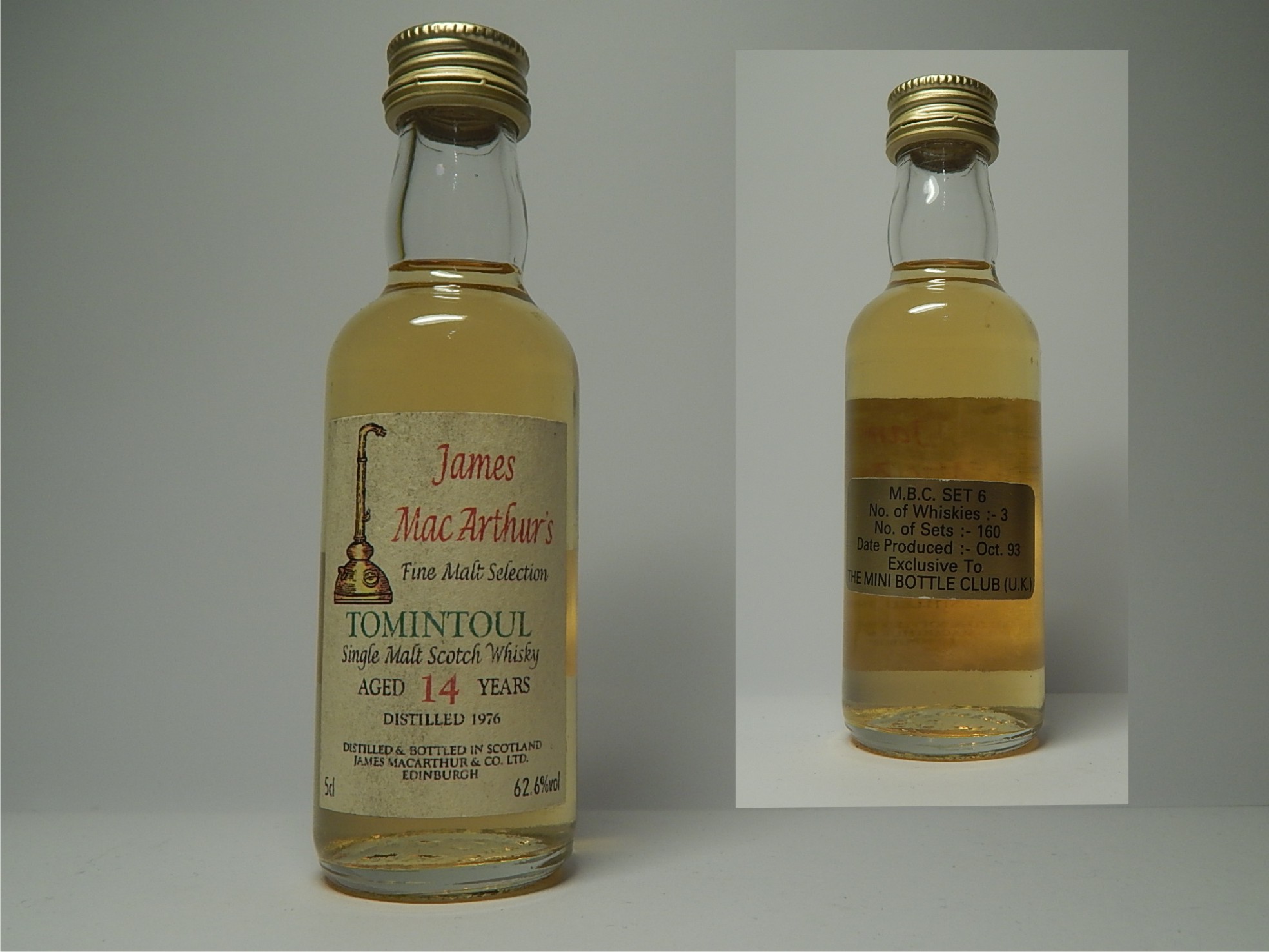 SMSW 14yo "James MacArthur´s" 5cl 62,6%vol