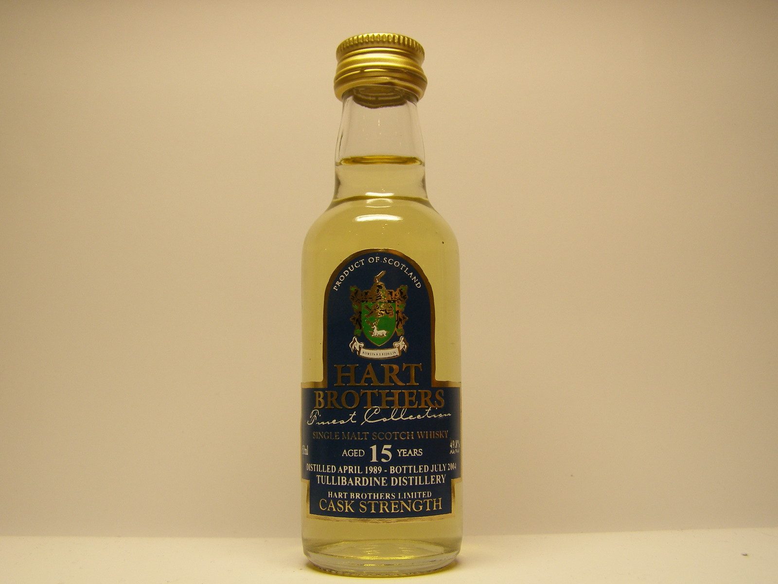 SMSW 15yo 1989-2004 "Hart Brothers" 50ml 49,8%Alc/Vol.