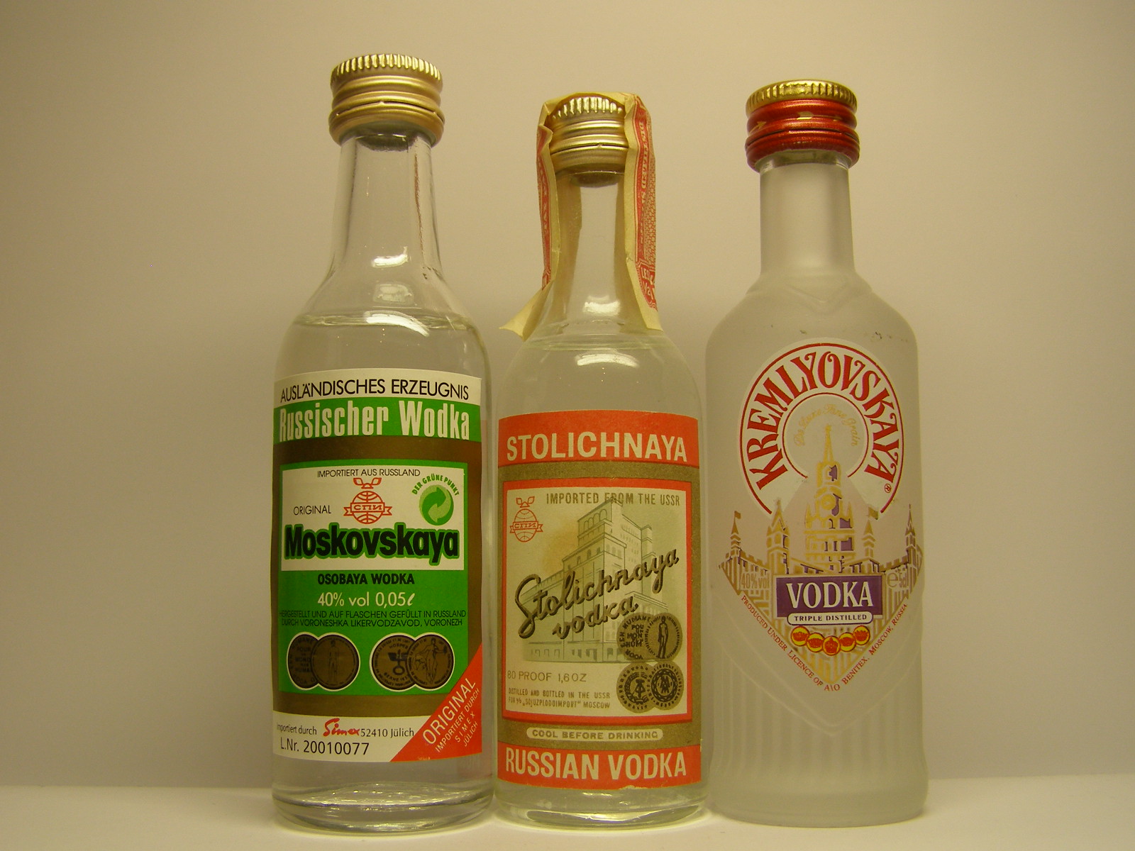 MOSKOVSKAYA , STOLICHNAYA , KREMLYOVSKAYA